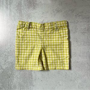 Lourdes kids gingham embroidered shorts